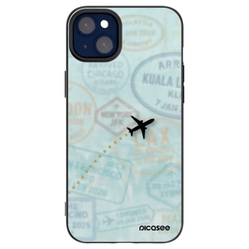 Picasee silikónový čierny obal pre Apple iPhone 14 Plus - FLIGHT PATH