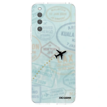 Picasee silikónový prehľadný obal pre Sony Xperia 10 IV 5G - FLIGHT PATH