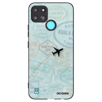 Picasee silikónový čierny obal pre Realme C21Y - FLIGHT PATH