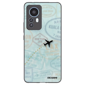 Picasee silikónový čierny obal pre Xiaomi 12T Pro - FLIGHT PATH