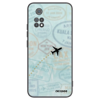 Picasee silikónový čierny obal pre Xiaomi Poco M4 Pro - FLIGHT PATH