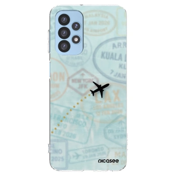 Picasee silikónový prehľadný obal pre Samsung Galaxy A23 A235F 4G - FLIGHT PATH
