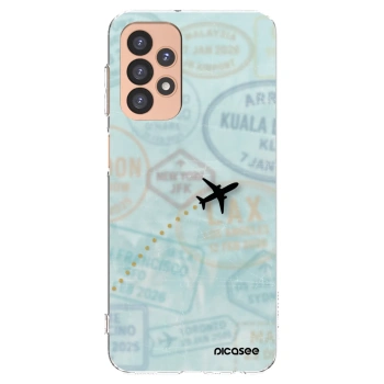 Picasee silikónový prehľadný obal pre Samsung Galaxy A23 A236B 5G - FLIGHT PATH