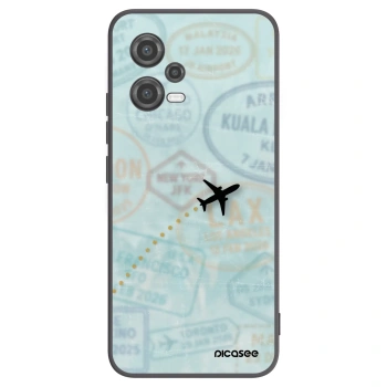 Picasee silikónový čierny obal pre Xiaomi Poco X5 - FLIGHT PATH