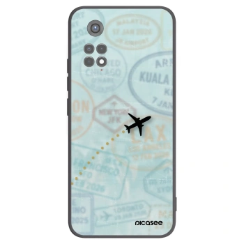 Picasee silikónový čierny obal pre Xiaomi Redmi Note 11S 5G - FLIGHT PATH