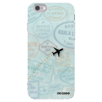 Picasee silikónový prehľadný obal pre Apple iPhone 6/6S - FLIGHT PATH