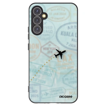 Picasee silikónový čierny obal pre Samsung Galaxy A34 5G A346B - FLIGHT PATH