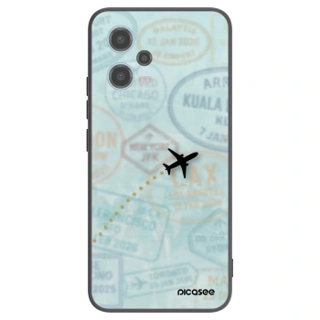 Picasee silikónový čierny obal pre Xiaomi Redmi Note 12 5G - FLIGHT PATH
