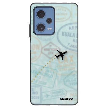 Picasee silikónový čierny obal pre Xiaomi Redmi Note 12 Pro 5G - FLIGHT PATH