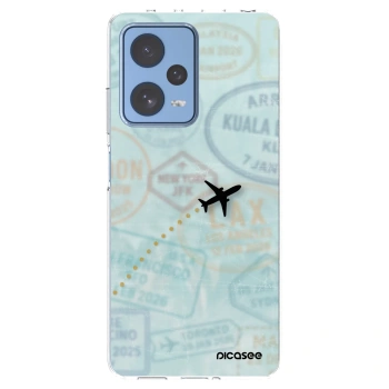 Picasee silikónový prehľadný obal pre Xiaomi Redmi Note 12 Pro 5G - FLIGHT PATH