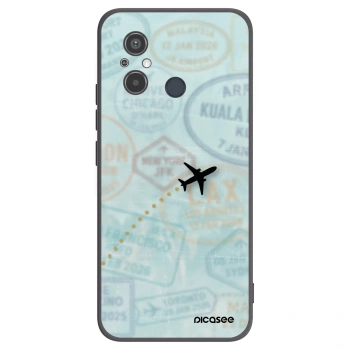 Picasee silikónový čierny obal pre Xiaomi Redmi 12C - FLIGHT PATH
