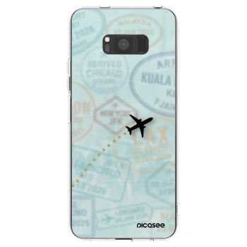 Picasee silikónový prehľadný obal pre Samsung Galaxy S8 G950F - FLIGHT PATH