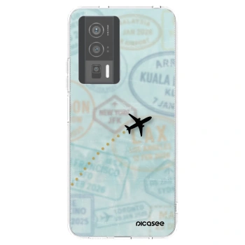 Picasee silikónový prehľadný obal pre Xiaomi Poco F5 Pro 5G - FLIGHT PATH