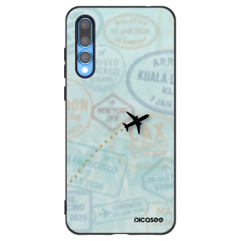 Picasee silikónový čierny obal pre Huawei P20 Pro - FLIGHT PATH