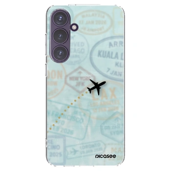 Picasee silikónový prehľadný obal pre Samsung Galaxy S24+ S926B 5G - FLIGHT PATH