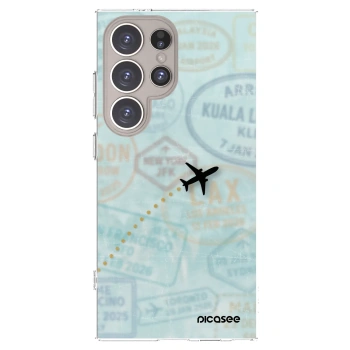 Picasee silikónový prehľadný obal pre Samsung Galaxy S24 Ultra S928B 5G - FLIGHT PATH