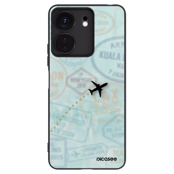 Picasee silikónový čierny obal pre Xiaomi Redmi 13C 4G - FLIGHT PATH