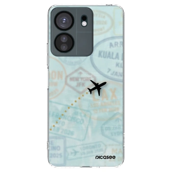 Picasee silikónový prehľadný obal pre Xiaomi Redmi 13C 4G - FLIGHT PATH