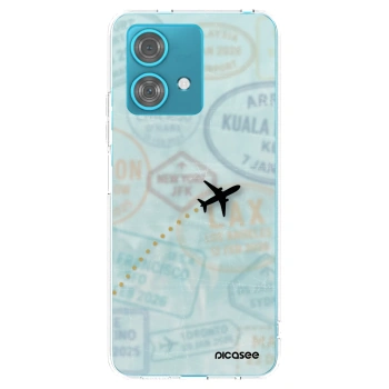 Picasee silikónový prehľadný obal pre Motorola Edge 40 Neo - FLIGHT PATH