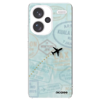 Picasee silikónový prehľadný obal pre Xiaomi Redmi Note 13 Pro+ 5G - FLIGHT PATH