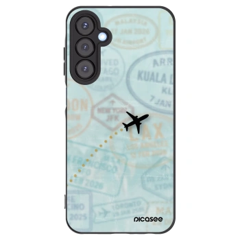 Picasee silikónový čierny obal pre Samsung Galaxy A25 A256B 5G - FLIGHT PATH