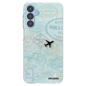 Picasee silikónový prehľadný obal pre Samsung Galaxy A15 A156B 5G - FLIGHT PATH