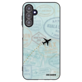 Picasee silikónový čierny obal pre Samsung Galaxy A15 A155F 4G - FLIGHT PATH