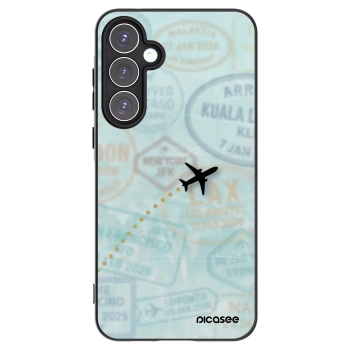 Picasee silikónový čierny obal pre Samsung Galaxy A55 5G A556B - FLIGHT PATH