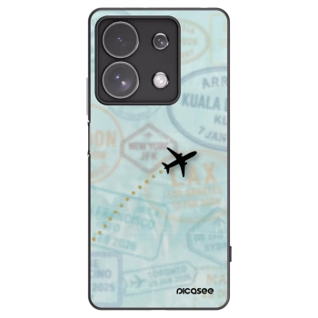 Picasee silikónový čierny obal pre Xiaomi Redmi Note 13 Pro 4G - FLIGHT PATH