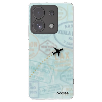 Picasee silikónový prehľadný obal pre Xiaomi Redmi Note 13 Pro 4G - FLIGHT PATH