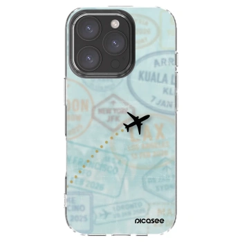 Picasee silikónový prehľadný obal pre Apple iPhone 16 Pro - FLIGHT PATH