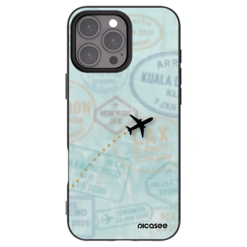 Picasee silikónový čierny obal pre Apple iPhone 16 Pro Max - FLIGHT PATH