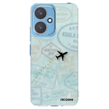 Picasee silikónový prehľadný obal pre Xiaomi Redmi 13C 5G - FLIGHT PATH