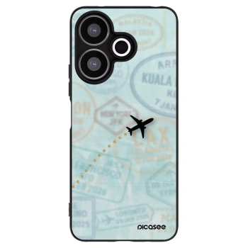 Picasee silikónový čierny obal pre Xiaomi Redmi 13 4G - FLIGHT PATH