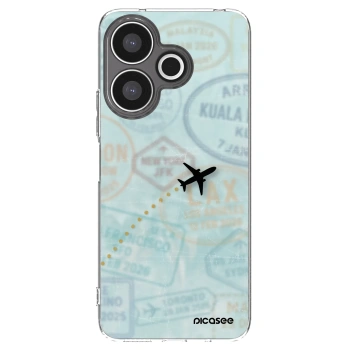 Picasee silikónový prehľadný obal pre Xiaomi Redmi 13 4G - FLIGHT PATH