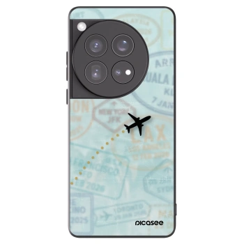 Picasee silikónový čierny obal pre OnePlus 12 5G - FLIGHT PATH