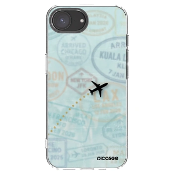 Picasee silikónový prehľadný obal pre Apple iPhone 16e - FLIGHT PATH