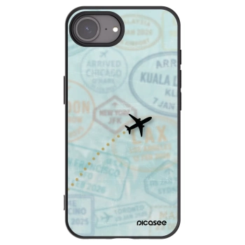 Picasee silikónový čierny obal pre Apple iPhone 16e - FLIGHT PATH