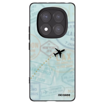 Picasee silikónový čierny obal pre Xiaomi Redmi Note 14 Pro+ 5G - FLIGHT PATH