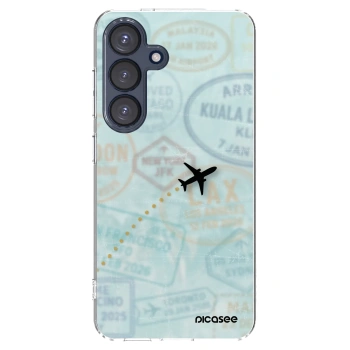 Picasee silikónový prehľadný obal pre Samsung Galaxy S25 5G - FLIGHT PATH