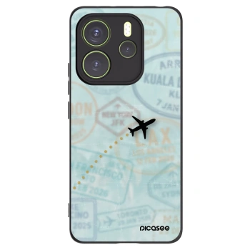 Picasee silikónový čierny obal pre Xiaomi Redmi Note 14 4G - FLIGHT PATH