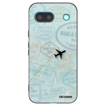 Picasee silikónový čierny obal pre Google Pixel 8a - FLIGHT PATH