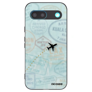 Picasee silikónový čierny obal pre Google Pixel 8 - FLIGHT PATH