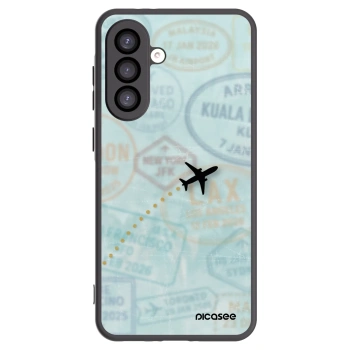 Picasee silikónový čierny obal pre Samsung Galaxy A26 5G A266B - FLIGHT PATH