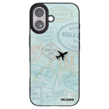 Picasee silikónový čierny obal pre Apple iPhone 17 - FLIGHT PATH