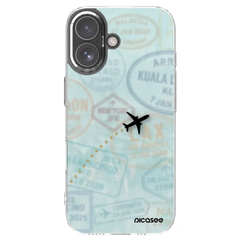 Picasee silikónový prehľadný obal pre Apple iPhone 17 - FLIGHT PATH