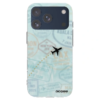Picasee silikónový prehľadný obal pre Apple iPhone 17 Pro - FLIGHT PATH