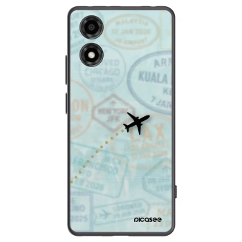 Picasee silikónový čierny obal pre Motorola Moto E14 - FLIGHT PATH