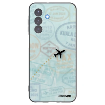 Picasee silikónový čierny obal pre Samsung Galaxy A17 5G - FLIGHT PATH