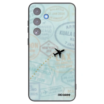 Picasee silikónový čierny obal pre Samsung Galaxy S25 FE 5G - FLIGHT PATH